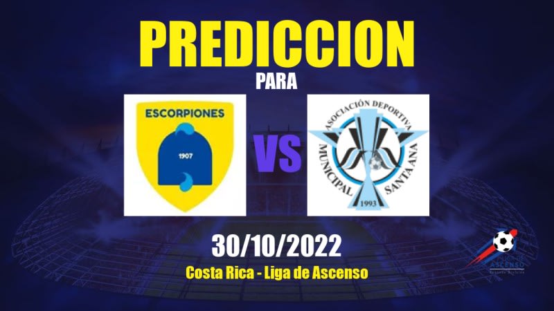 Predicciones para Escorpiones Belén vs Santa Ana: 30/10/2022 - Costa Rica Liga de Ascenso