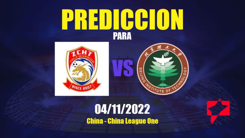 Pronóstico para Qingdao Youth Island vs BIT: 04/11/2022 - China China League One