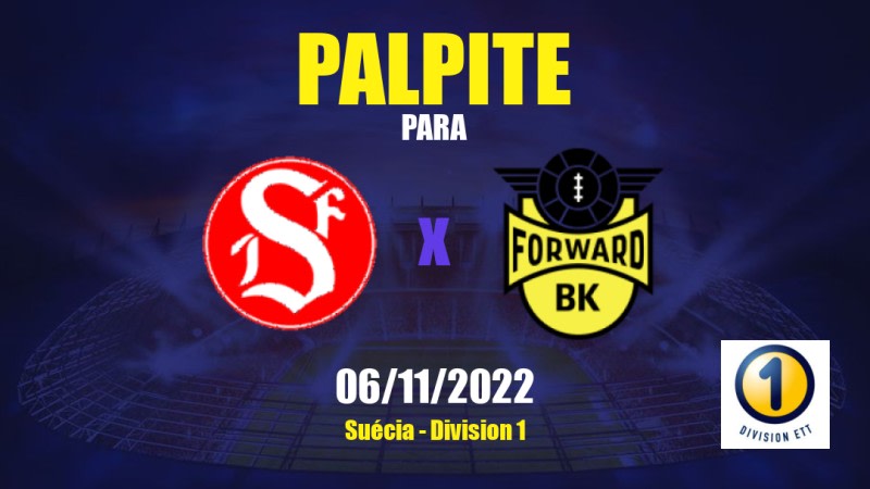 Palpite Sandviken x Forward: 06/11/2022 - Suécia Division 1