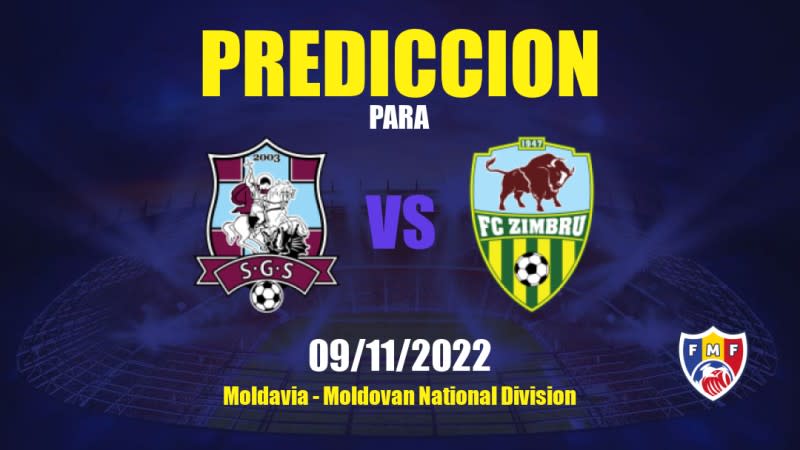 Predicciones para Sfîntul Gheorghe vs Zimbru: 09/11/2022 - Moldavia Moldovan National Division