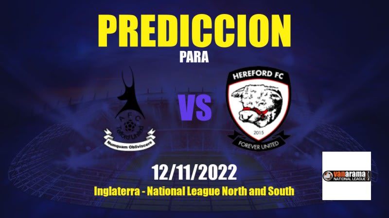 Predicciones para AFC Telford United vs Hereford: 12/11/2022 - Inglaterra National League North and South
