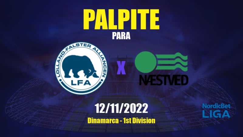 Palpite Nykøbing x Næstved BK: 12/11/2022 - Dinamarca 1st Division