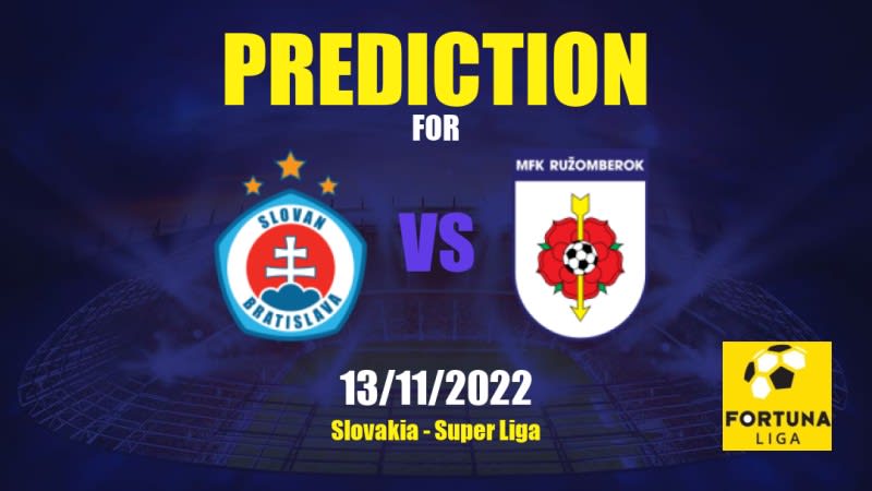 Slovan Bratislava vs Ružomberok Betting Tips: 13/11/2022 - Matchday 18 - Slovakia Super Liga