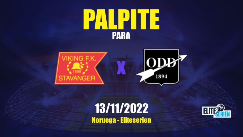 Palpite Viking x Odd: 13/11/2022 - Noruega Eliteserien