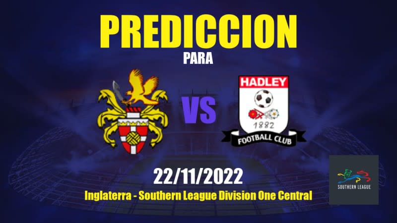 Pronóstico para Harlow Town vs Hadley: 22/11/2022 - Inglaterra Southern League Division One Central