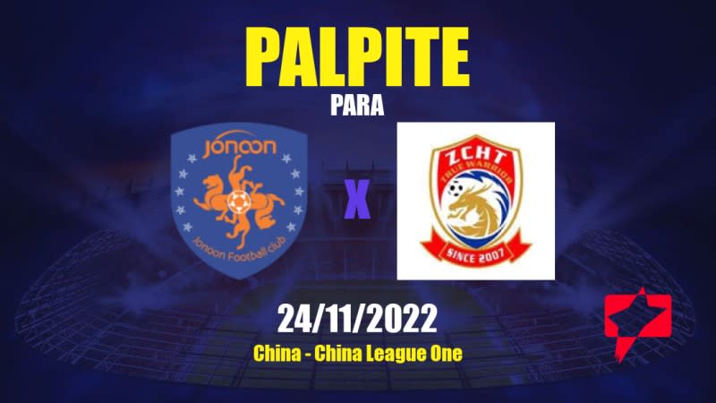 Palpite Qingdao Jonoon x Qingdao Youth Island: 24/11/2022 - China China League One