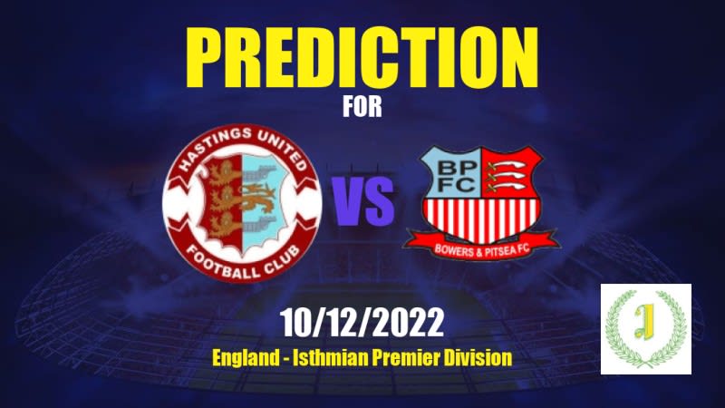 Hastings United vs Bowers & Pitsea Betting Tips: 10/12/2022 - Matchday 20 - England Isthmian Premier Division