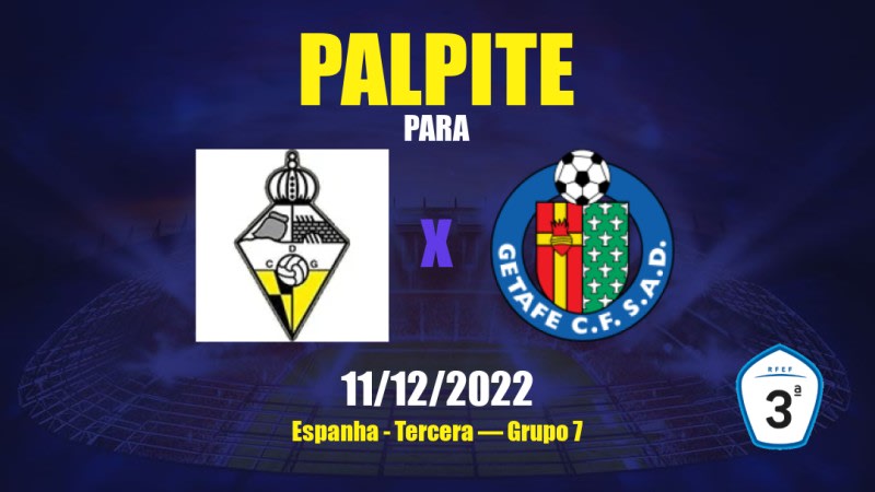 Palpite Galapagar x Getafe II: 11/12/2022 - Espanha Tercera — Grupo 7
