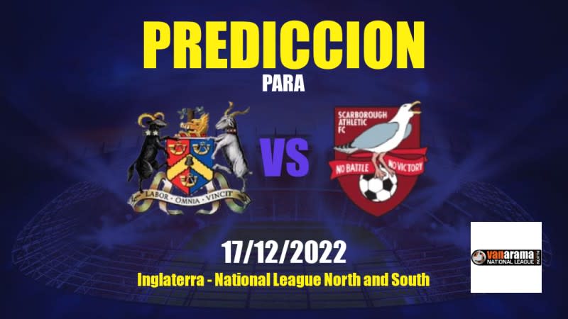 Predicciones Bradford Park Avenue vs Scarborough Athletic: 17/12/2022 - Inglaterra National League North and South