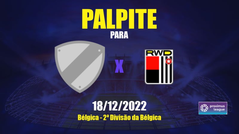 Palpite RSC Anderlecht II x RWDM: 18/03/2023 - 2ª Divisão da Bélgica