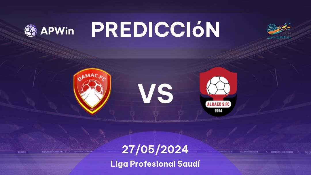 Predicciones Dhamk vs Al Raed: 05/01/2023 - Arabia Saudita Saudita Professional League