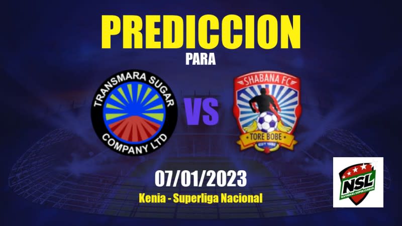 Predicciones TransMara Sugar vs Shabana: 07/01/2023 - Kenia Superliga Nacional
