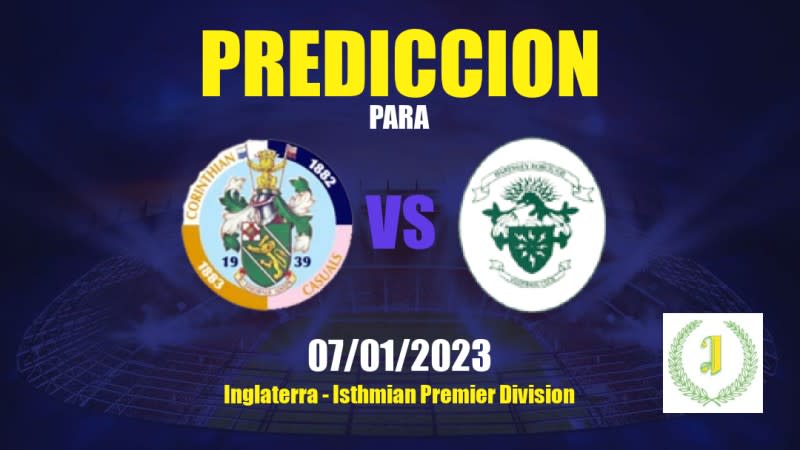 Predicciones Corinthian-Casuals vs Haringey Borough: 07/01/2023 - Inglaterra Isthmian Premier Division