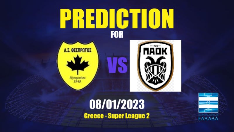 Thesprotos vs PAOK II Betting Tips: 08/01/2023 - Matchday 10 - Greece Super League 2