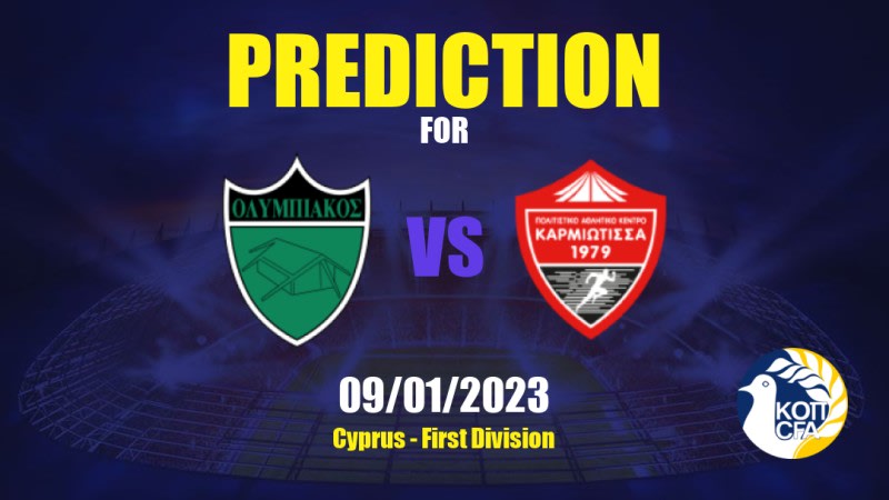 Olympiakos vs Karmiotissa Betting Tips: 08/05/2023 - Matchday 10 - Cyprus First Division