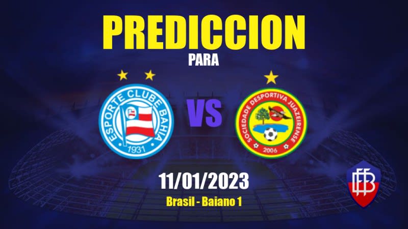 Predicciones Bahia vs Juazeirense: 11/01/2023 - Brasil Baiano 1