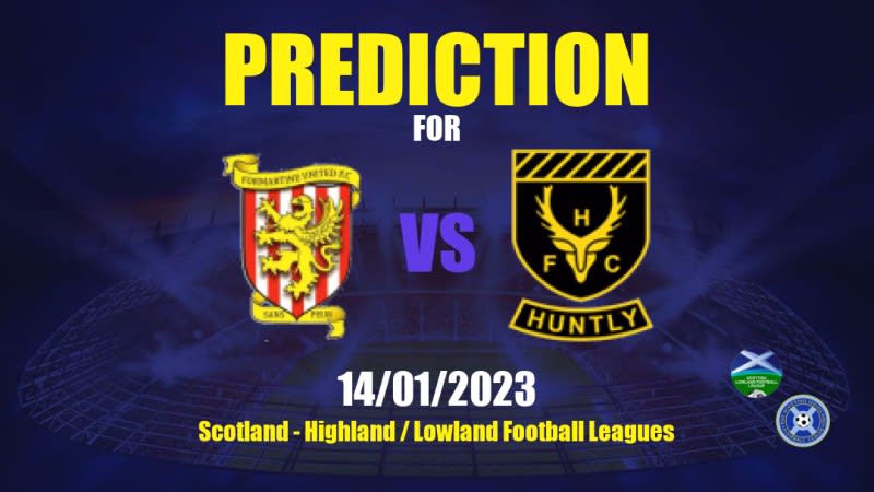 Formartine United vs Huntly Betting Tips: 14/01/2023 - Matchday 24 - Scotland Highland / Lowland Football Leagues