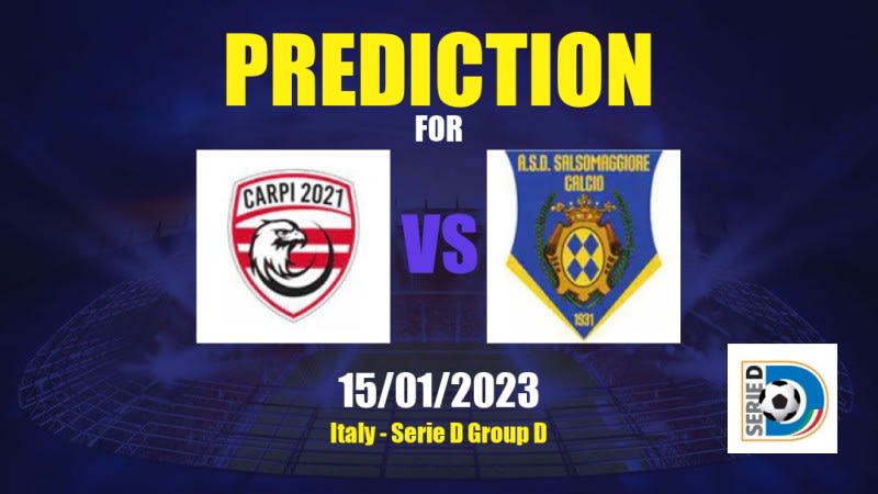 Athletic Carpi vs Salsomaggiore Betting Tips: 15/01/2023 - Matchday 21 - Italy Serie D Group D