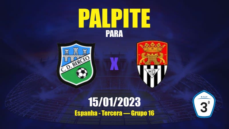 Palpite Berceo x Haro: 15/01/2023 - Tercera — Grupo 16