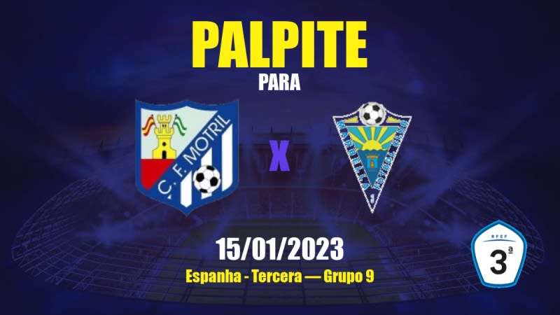 Palpite Motril x Marbella FC: 15/01/2023 - Tercera — Grupo 9
