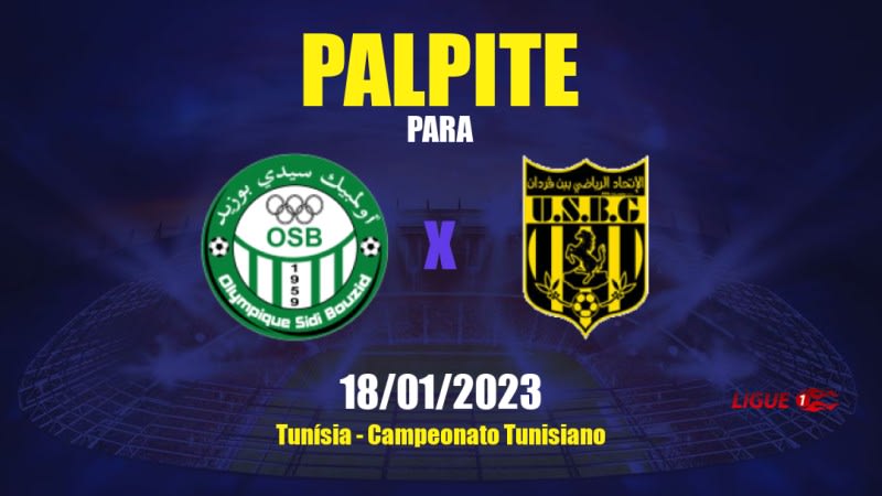 Palpite EO Sidi Bouzid x Ben Guerdane: 18/01/2023 - Campeonato Tunisiano