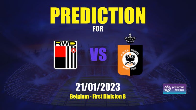 RWDM vs KMSK Deinze Betting Tips: 21/01/2023 - Matchday 19 - Belgium First Division B