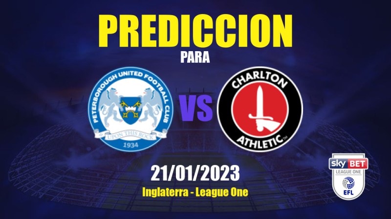 Predicciones Peterborough United vs Charlton Athletic: 21/01/2023 - Inglaterra League One