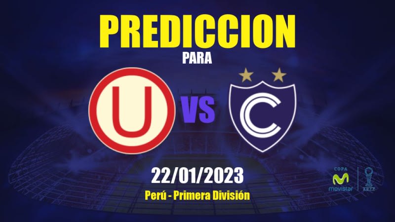 Predicciones Universitario vs Cienciano: 22/01/2023 - Perú Primera División