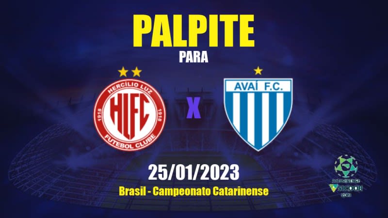 Palpite Hercílio Luz x Avaí: 25/01/2023 - Campeonato Catarinense