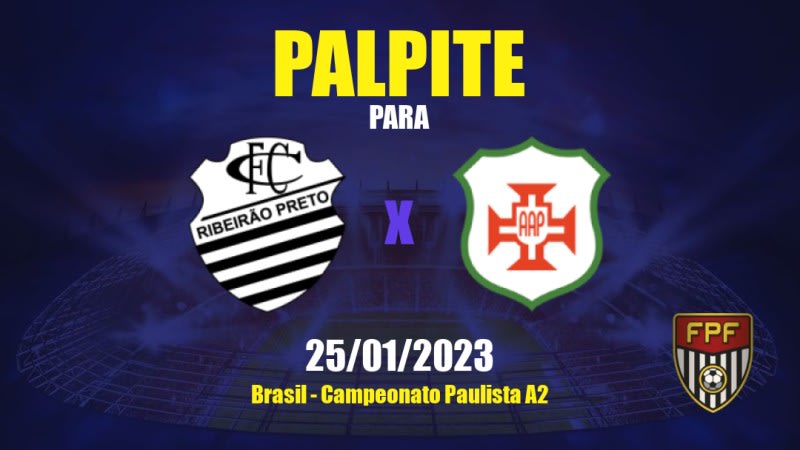 Palpite Comercial x Portuguesa Santista: 25/01/2023 - Campeonato Paulista A2