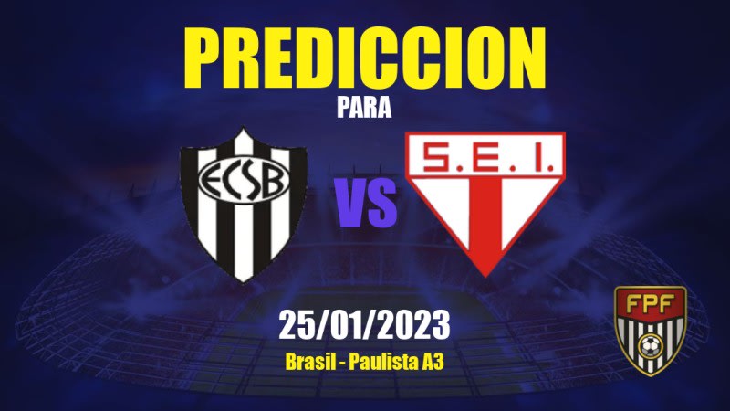 Predicciones EC São Bernardo vs Itapirense: 25/01/2023 - Brasil Paulista A3