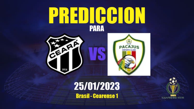 Predicciones Ceará vs Pacajus: 25/01/2023 - Brasil Cearense 1