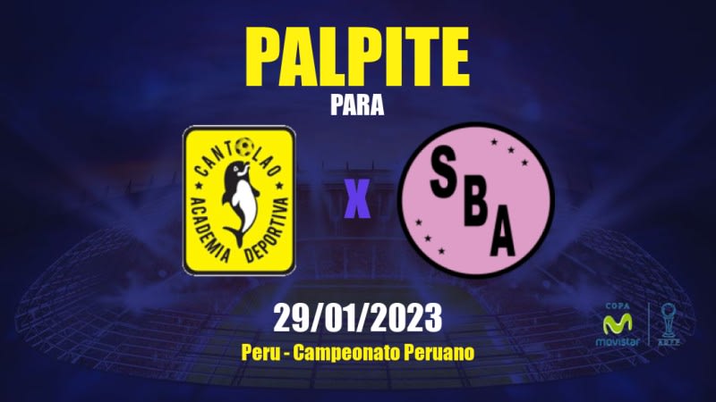 Palpite Academia Cantolao x Sport Boys: 29/01/2023 - Campeonato Peruano