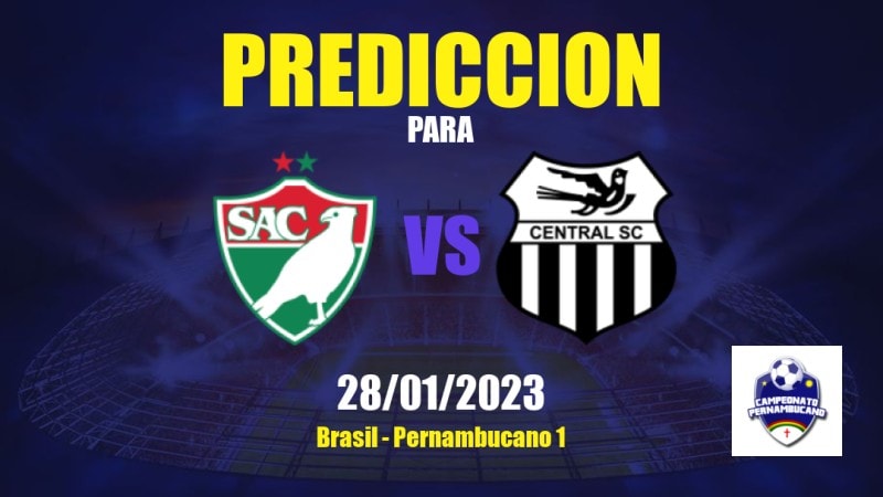 Predicciones Salgueiro vs Central: 28/01/2023 - Brasil Pernambucano 1