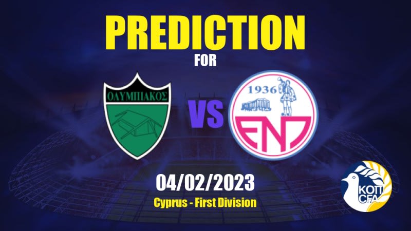 Olympiakos vs Enosis Betting Tips: 04/02/2023 - Matchday 22 - Cyprus First Division