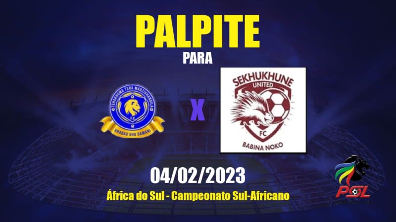 Palpite Marumo Gallants x Sekhukhune United: 04/02/2023 - Campeonato Sul-Africano