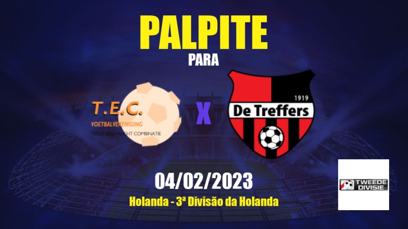 Palpite TEC x De Treffers: 04/02/2023 - 3ª Divisão da Holanda