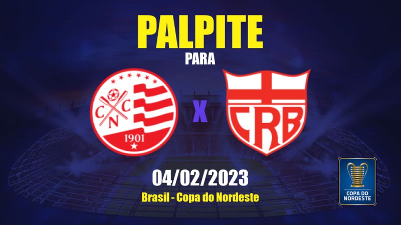 Palpite Náutico x CRB: 04/02/2023 - Copa do Nordeste