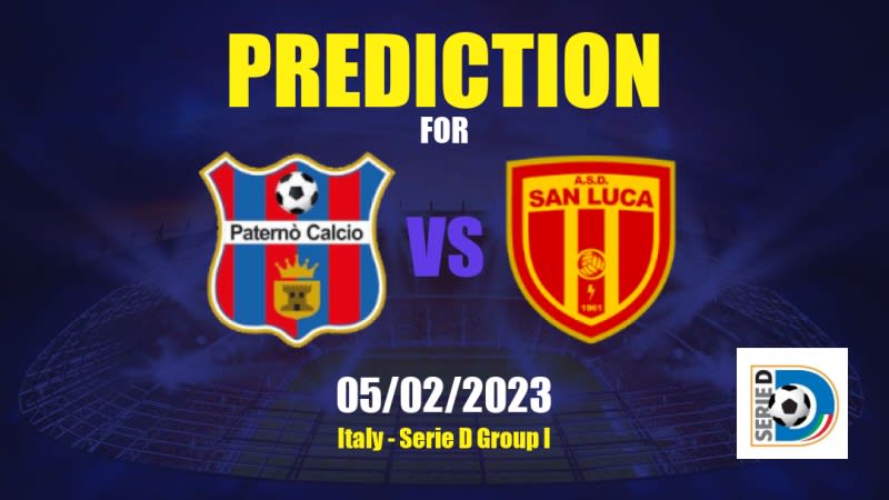 Paternò vs San Luca Betting Tips: 05/02/2023 - Matchday 22 - Italy Serie D Group I