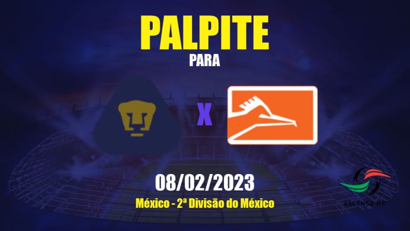 Palpite Pumas Tabasco x Correcaminos UAT: 09/02/2023 - 2ª Divisão do México