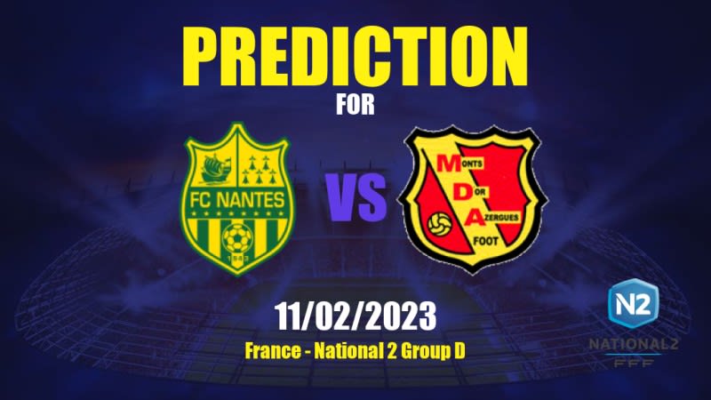 Nantes II vs Chasselay MDA Betting Tips: 11/02/2023 - Matchday 18 - France National 2 Group D