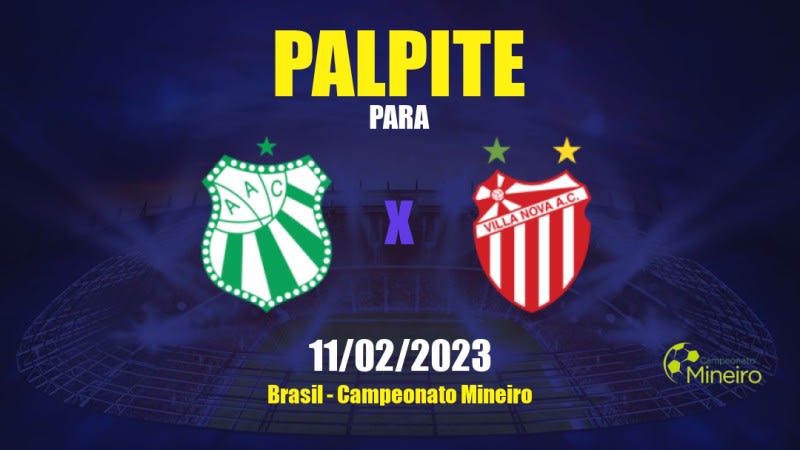 Palpite Caldense x Villa Nova: 11/02/2023 - Campeonato Mineiro