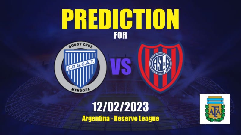 Godoy Cruz Res. vs San Lorenzo Res. Betting Tips: 12/02/2023 - Matchday 3 - Argentina Reserve League