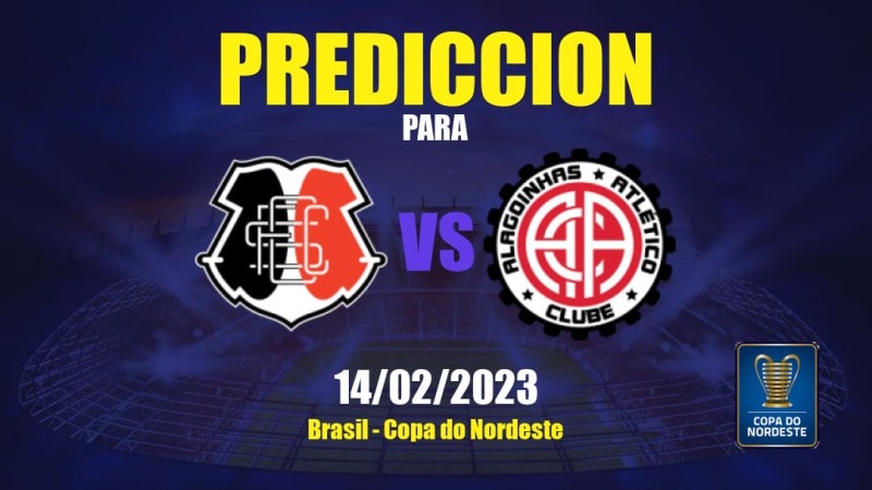 Predicciones Santa Cruz vs Atlético Alagoinhas: 14/02/2023 - Brasil Copa do Nordeste