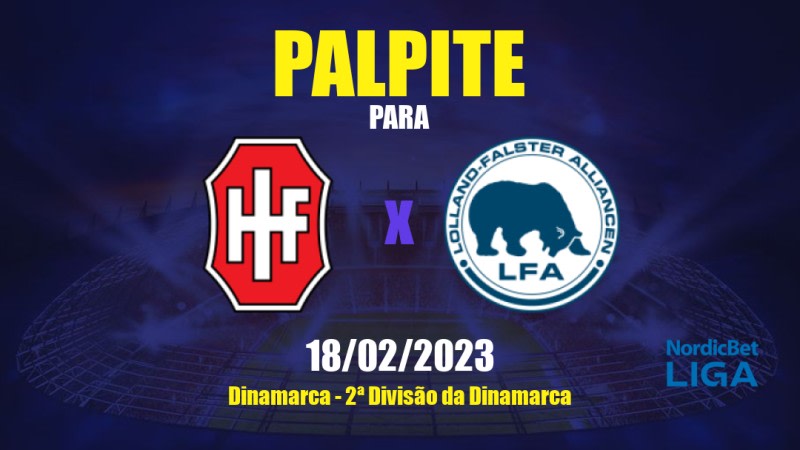 Palpite Hvidovre x Nykøbing: 18/02/2023 - 2ª Divisão da Dinamarca