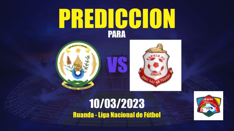 Predicciones Rutsiro vs Espoir: 10/03/2023 - Ruanda Liga Nacional de Fútbol