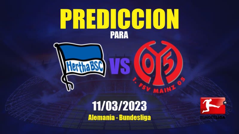 Predicciones Hertha BSC vs Mainz 05: 11/03/2023 - Alemania Bundesliga