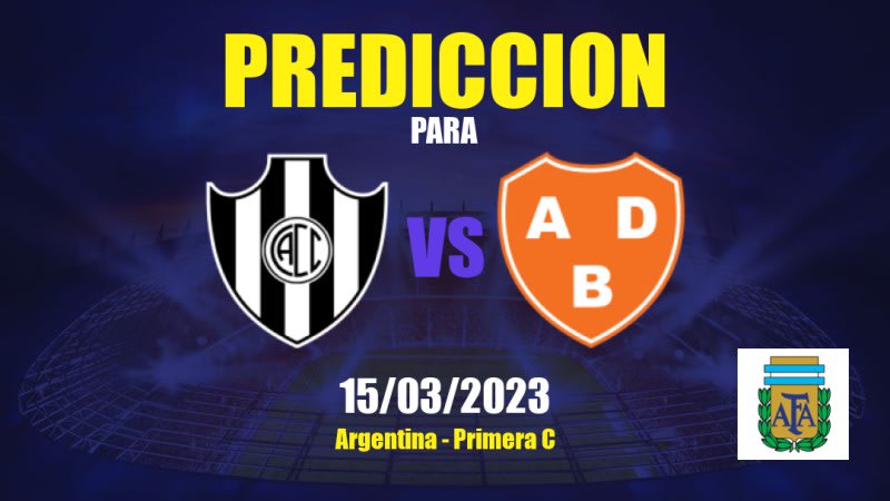 Predicciones Central Córdoba vs Berazategui: 15/03/2023 - Argentina Primera C