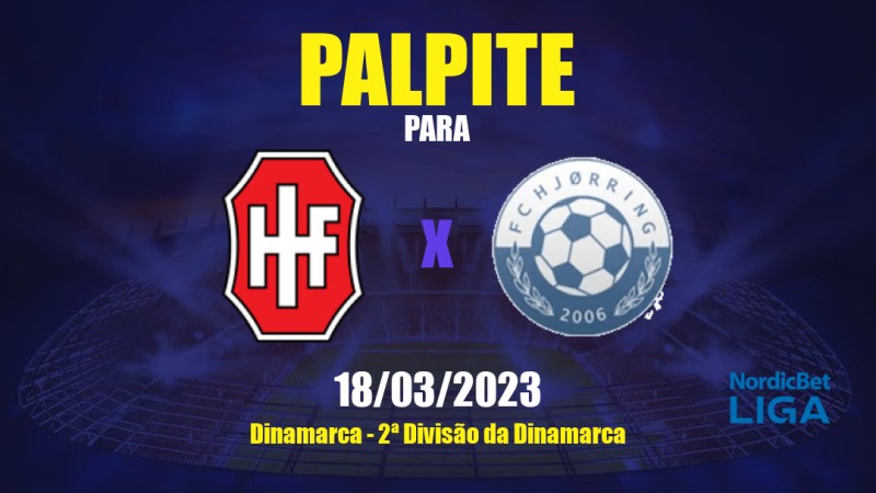 Palpite Hvidovre x Vendsyssel: 18/03/2023 - 2ª Divisão da Dinamarca