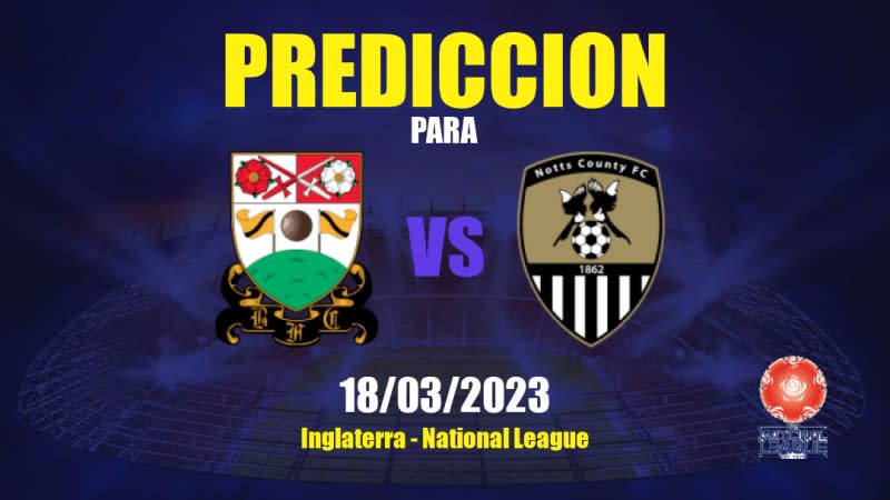 Predicciones Barnet vs Notts County: 18/03/2023 - Inglaterra National League